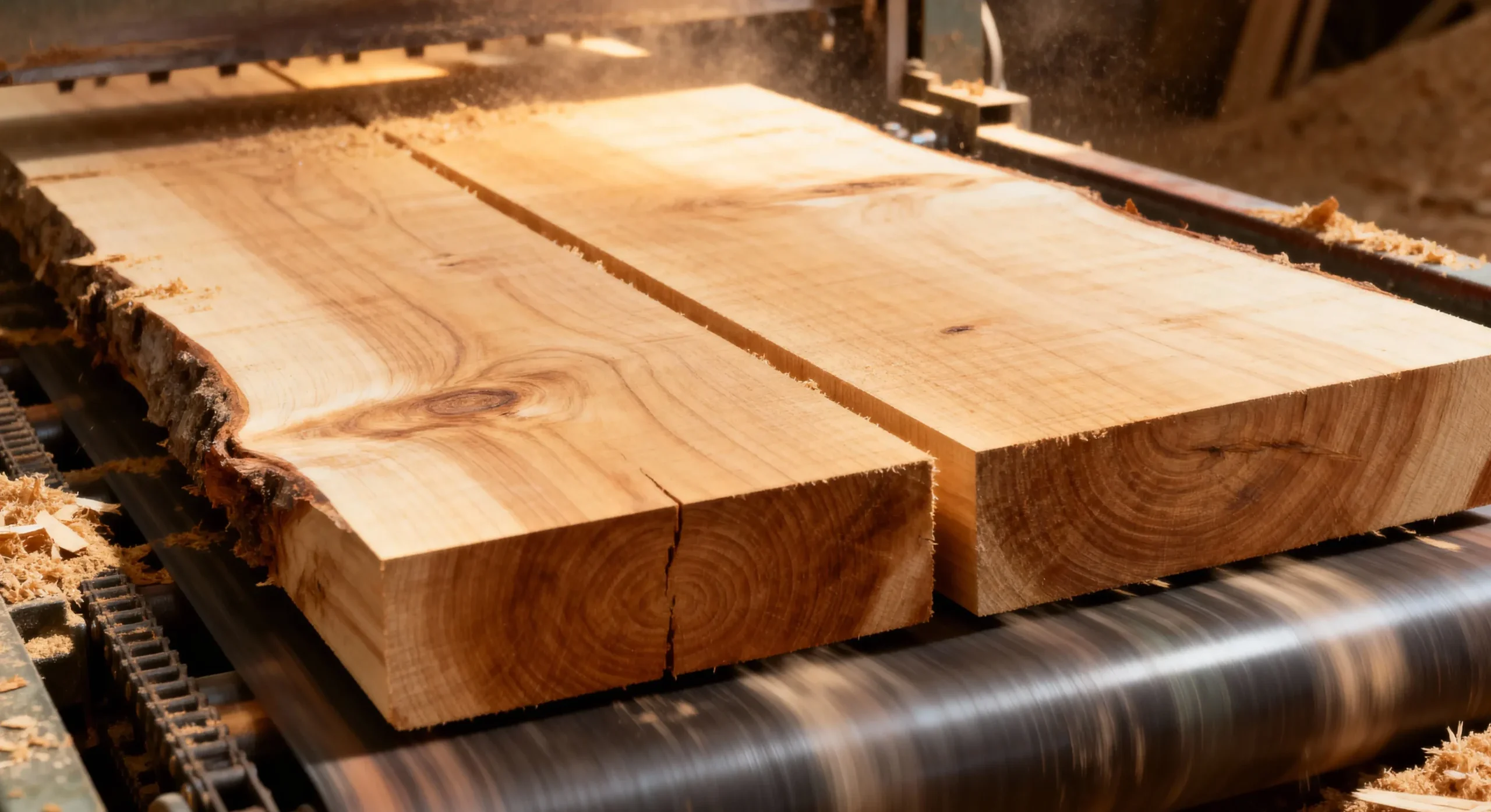 Heblowanie i struganie kantówek drewnianych